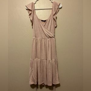 Light pink striped dress